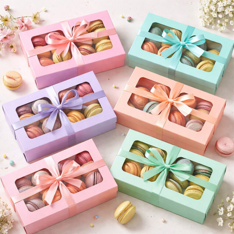 custom printed macaron boxes