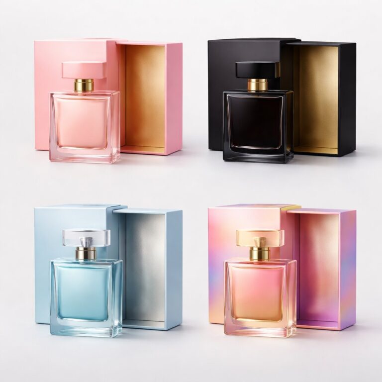 custom perfume bottles and boxes