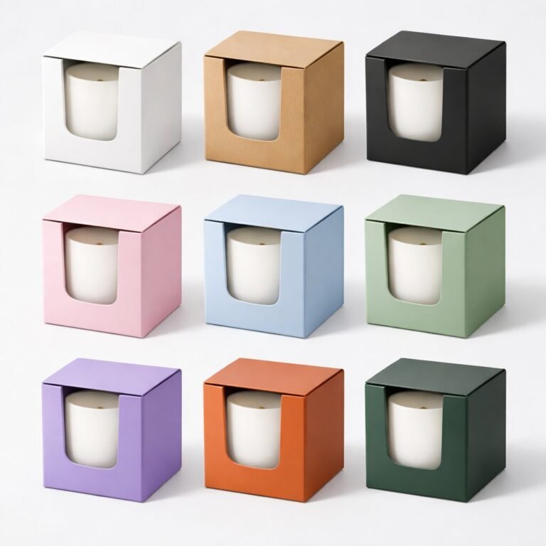 white candle box packaging​