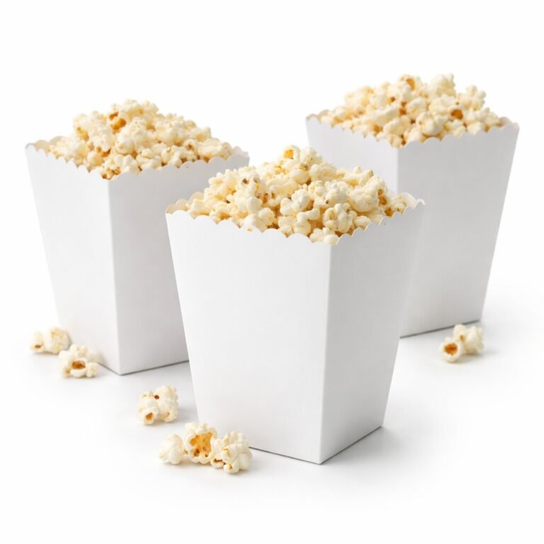 White Popcorn Boxes wholesale