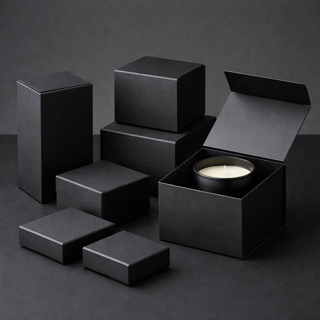 black candle boxes