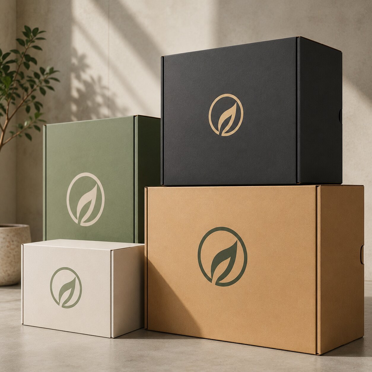 large custom boxes with logo