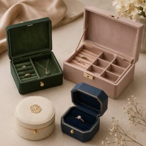 small round jewellery box