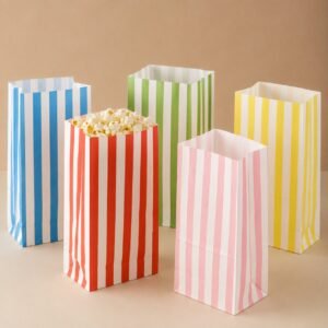 Flat Bottom Popcorn Bags