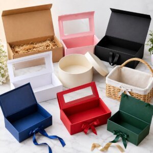 empty sweet hamper boxes